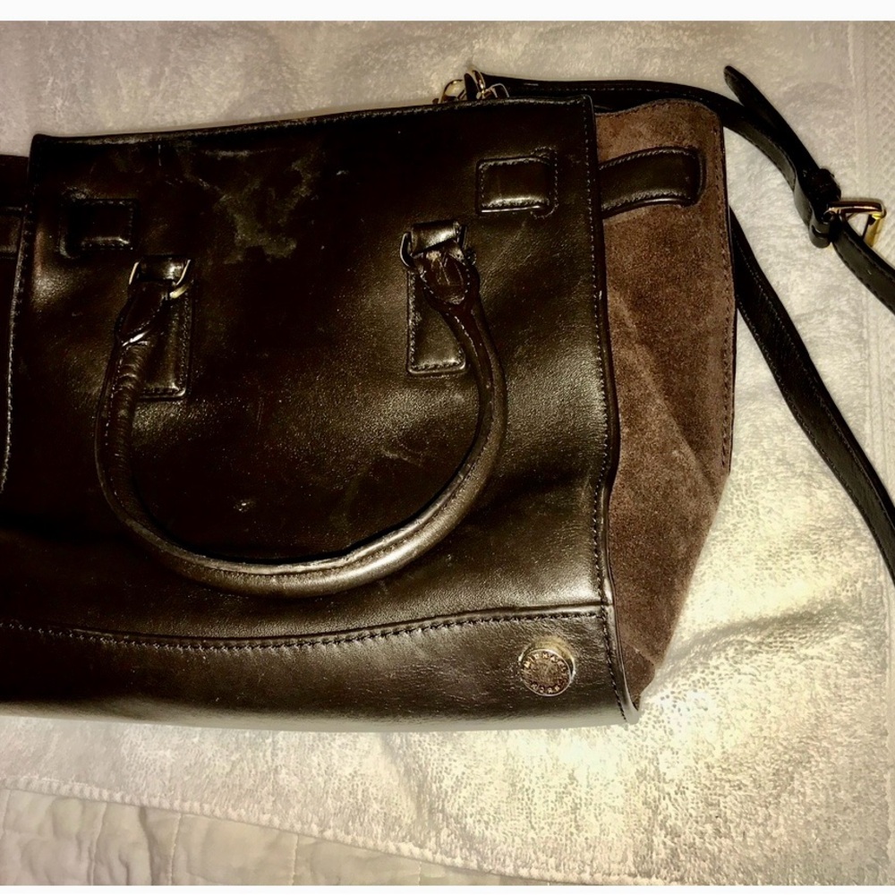 Michael Kors Brown Leather and Suede Bag - Picture 4 of 4